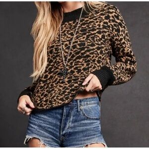 Portia Bell Sleeve Crew Neck Pullover Sweater